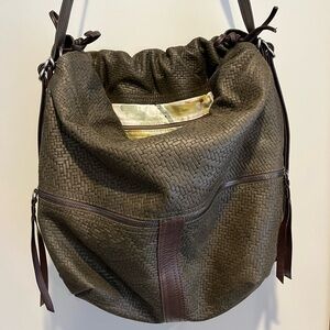 Rough and Tumble Woven Olive Double Zip Lg Train Custom Lining